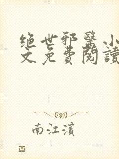 绝世邪医小说原文免费阅读