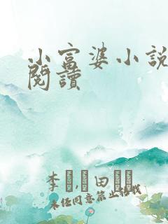 小富婆小说免费阅读