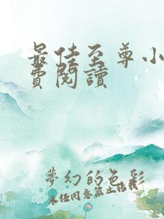 最佳至尊小说免费阅读