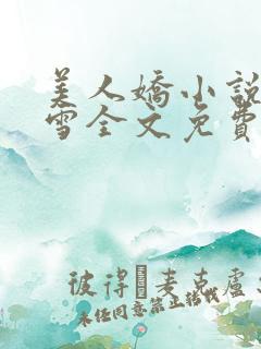 美人娇小说沈扶雪全文免费阅读