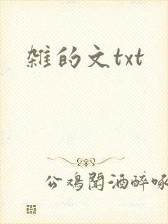 杂的文txt