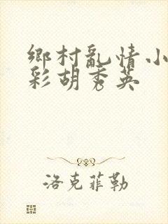 乡村乱情小雷小彩胡秀英