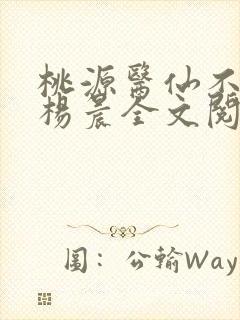 桃源医仙不风流杨晨全文阅读
