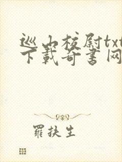 巡山校尉txt下载奇书网免费