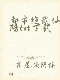 都市绝武仙医陈阳txt下载