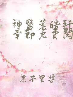 神医叶皓轩最新章节免费阅读全文