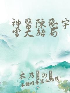 神医陈飞宇苏映雪大结局