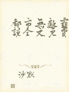 都市无敌霸主小说全文免费阅读