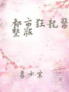 都市狂龙医仙完整版