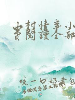 山村情事小说免费阅读全部
