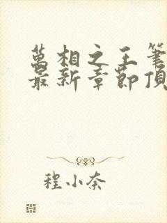 万相之王笔趣阁最新章节顶点
