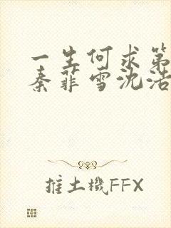 一生何求第二部秦菲雪沈浩小说在线