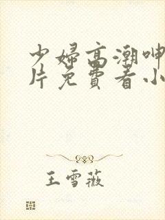 少妇高潮呻吟A片免费看小说
