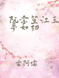 阮念笙江玉楼回梦如初
