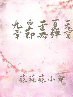 九皇子夏天最新章节无弹窗笔趣阁