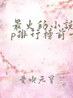 最火的小说app排行榜前十名