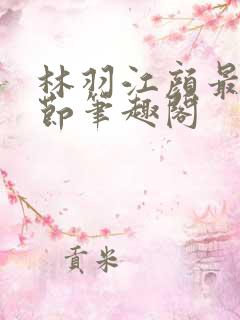 林羽江颜最新章节笔趣阁