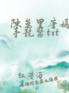 陈万里唐嫣然妙手龙医txt