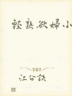 轻熟欲妇小说