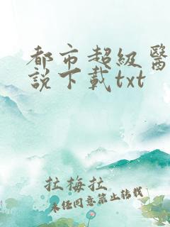 都市超级医圣小说下载txt