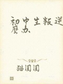 初中生叛逆该怎么办