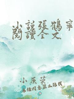 小说张鹤宁免费阅读全文