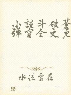 小说斗破苍穹无弹窗全文免费阅读