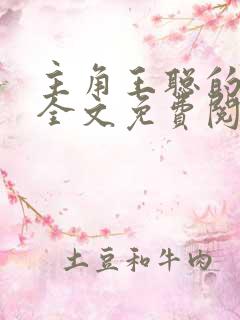 主角王聪的小说全文免费阅读