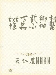 txt下载乡村绝品小神医