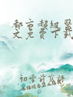 都市超级医圣全文免费下载