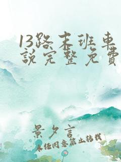 13路末班车小说完整免费