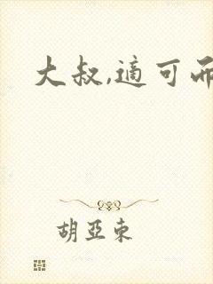 大叔,适可而止