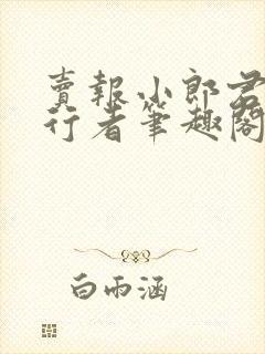 卖报小郎君灵境行者笔趣阁