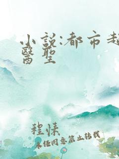 小说:都市超级医圣