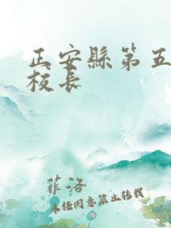 正安县第五小学校长