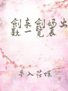 剑来剑妈出场章数一览表