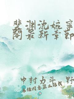 裴渊沈婉宁笔趣阁最新章节更新时间