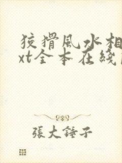 狡猾风水相师txt全本在线阅读
