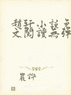 赵轩小说免费全文阅读无弹窗