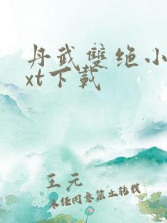丹武双绝小说txt下载