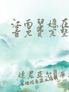 江南儿媳在线观看免费完整版韩剧