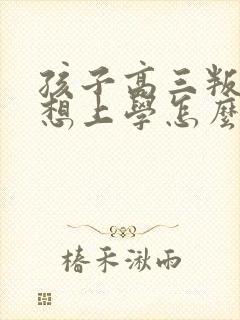 孩子高三叛逆不想上学怎么办