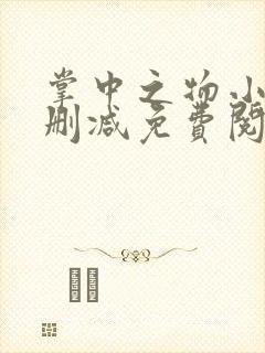 掌中之物小说无删减免费阅读全文