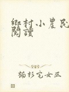 乡村小农民免费阅读