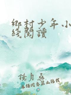 乡村少年小说在线阅读