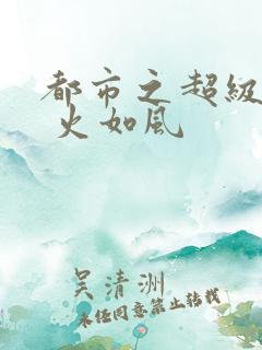 都市之超级医仙 火如风
