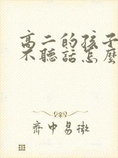 高二的孩子叛逆不听话怎么办