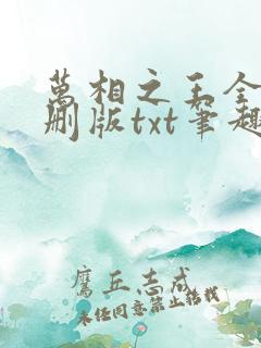 万相之王全本无删版txt笔趣阁