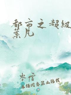 都市之超级医仙叶凡