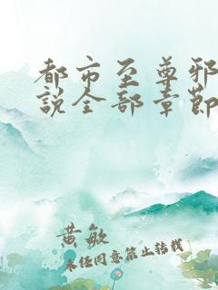 都市至尊邪医小说全部章节